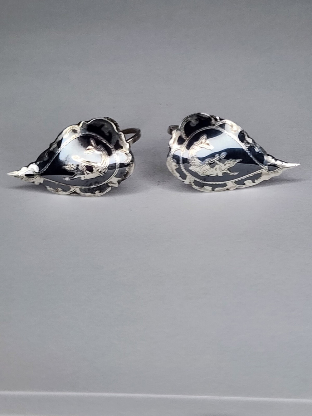 Sterling Silver Siam Dancing Goddess Screwback Earrings